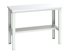 Bott Adjustable Work Bench And Half Shelf Steel Clad Top 1500x750mm BOT41003655