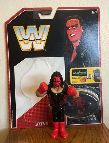 STING very rare RETRO wwf hasbro style WWE wrestli...