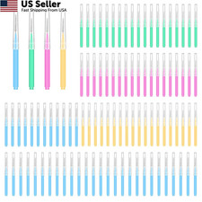 100PCS Interdental Brushes Between Teeth 1 Count Pack of 1 , Bright Colors