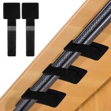 80 Pcs Hook and Loop Cable Straps, Self Adhesive Hook and Loop Cable Ties, Ca...