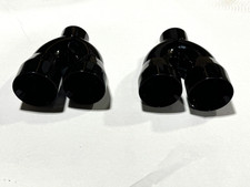 Dual 4 Quad Staggered Gloss Black Exhaust Tips Camaro Firebird Trans Am Display