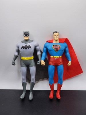Superman Batman Golden Age NJ Croce Bendable Figure DC Comics 5.5 inch Lot of 2