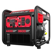 PowerSmart 4400-Watt Portable Inverter Generator, Gas Powered, CO-Sensor, Lig...