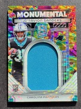 2024 Spectra Monumental Ja'tavion Sanders rookie jumbo jersey patch relic /75