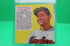 1953 Red Man Tobacco Cards W/ Tabs #14 Early Wynn Indians