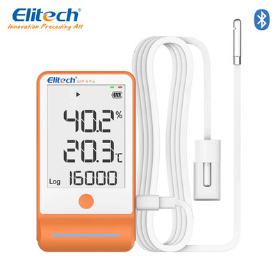 ELITECH GSP-6Pro Bluetooth Temperatur- und Feuchtigkeitsrekorder für Transport