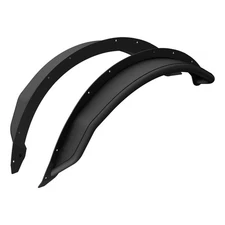 ARIES Tube Front Wheel Fender Flares Black Aluminum fits Select Ford Bronco