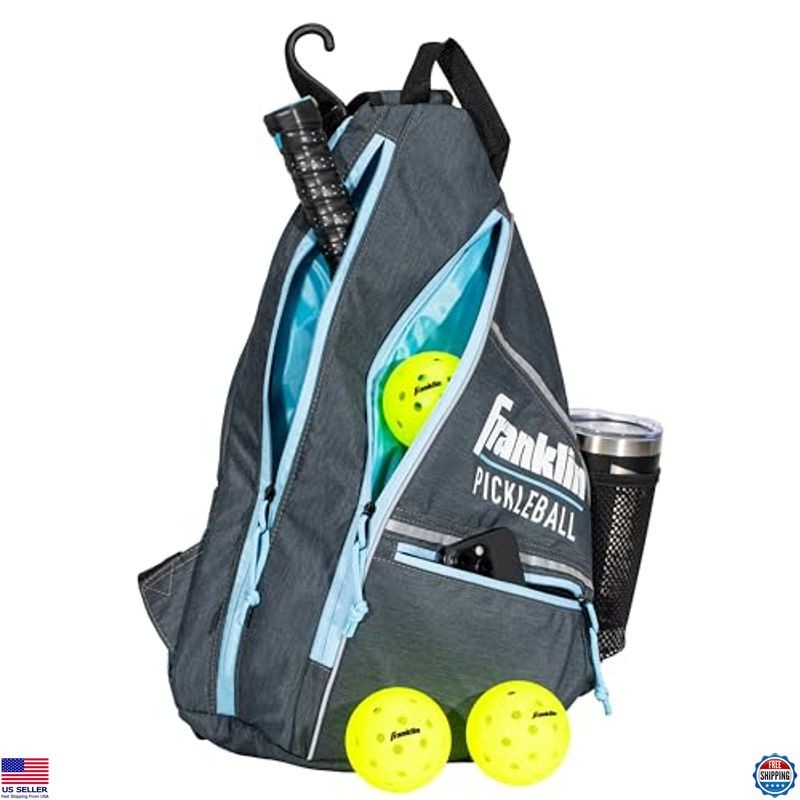 Franklin Sports Pickleball Sling Backpack - Spacious Gear Bag for Paddles & More