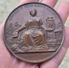 Rare Napoleon III Copper Medal - Conversion of Rent 1852 by Caqué
