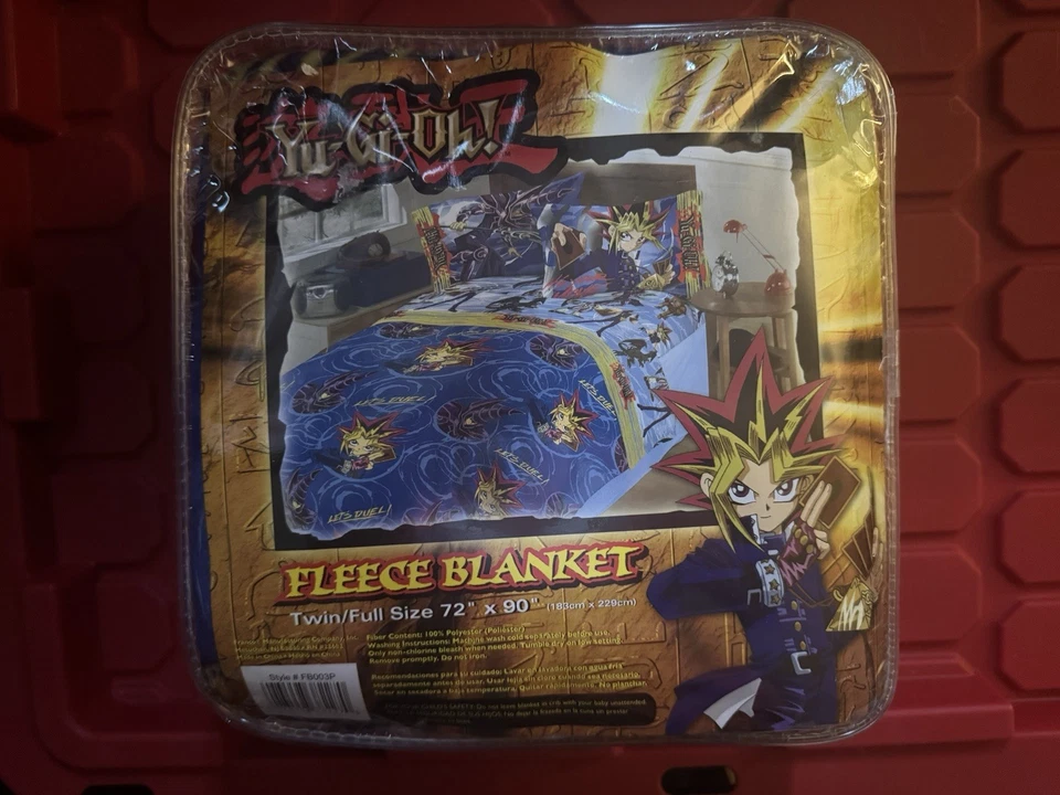 Yu Gi Oh! Manta polar vintage 72x90 nueva sellada difícil de encontrar Foto 2 de 4