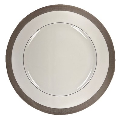 Waterford Fine English China  Kells Platinum'' 10 3/4  Dinner Plate Mint