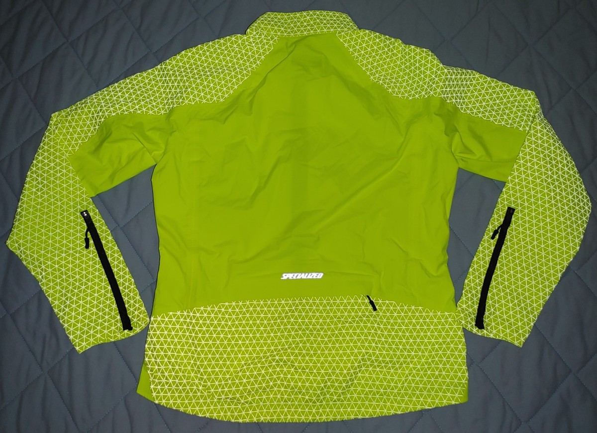Specialized 蛍光イエロー ジャケット Specialized Cycling Deflect H2O Commuter Road Jacket Neon Yellow