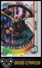 2020 Bowman #BTP-9 Joey Bart Chrome Bowman Scouts Top 100 Atomic Refractor #/150