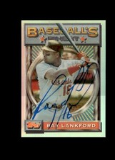 Ray Lankford 1993 Finest Refractor Cardinals authentic autographed card