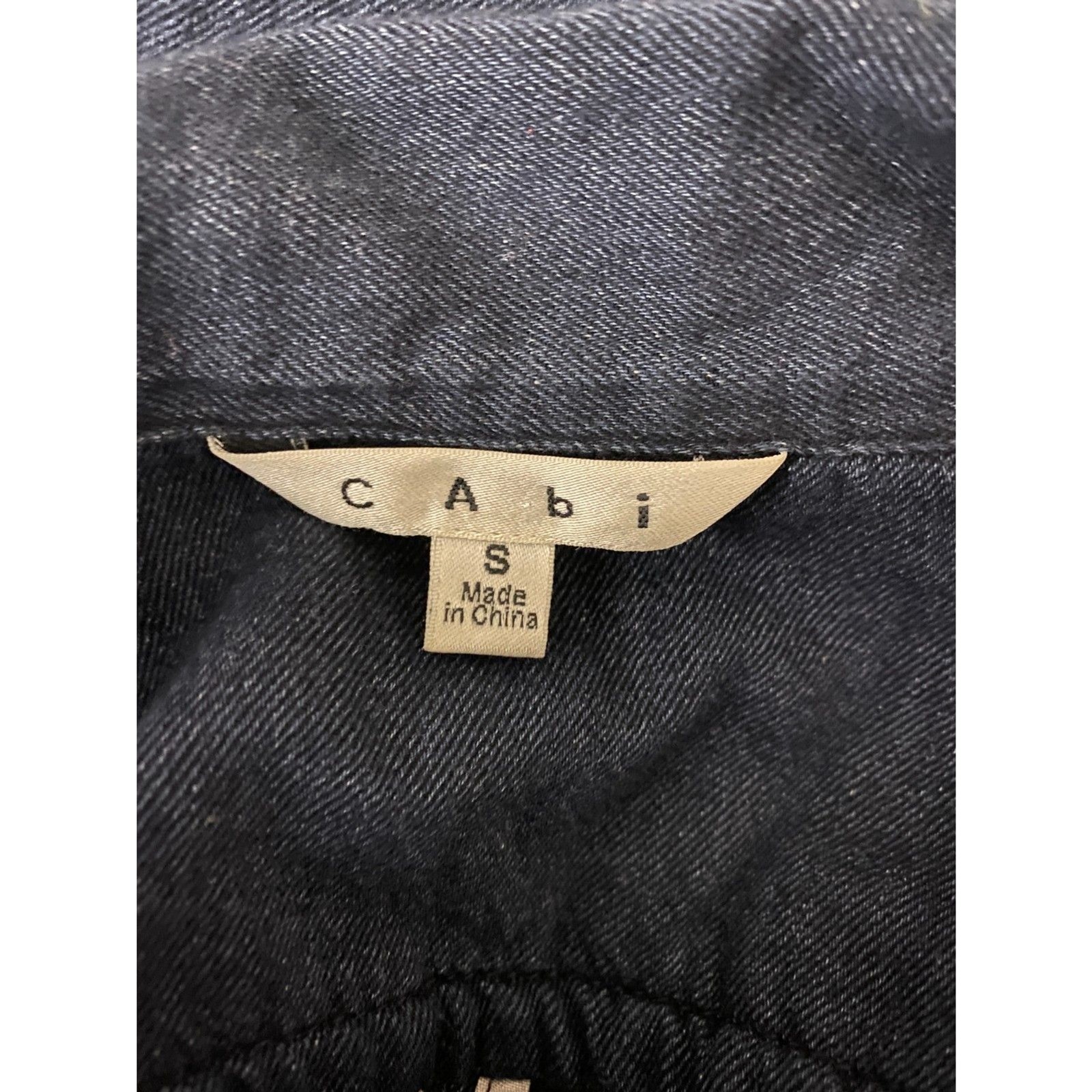 Cabi Chambray Utility Jacket Button Down Cinched … - image 8