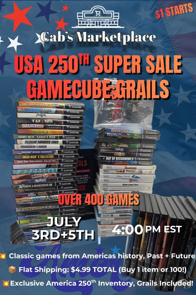 AMERICAS CLASSIC RETRO GAMES + GRAILS🔥GAMECUBE + Wii GRAILS + Giveaways
