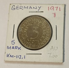 1971-J Germany 5 Mark Silver Coin
