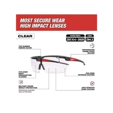 Milwaukee 48-73-2070 Over the Glasses - Clear Dual Coat Lenses