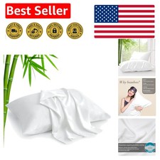 Standard Pillow Cases Set of 2, Rayon Derived from Bamboo, Cooling Pillow Cas...