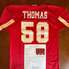 Derrick Thomas Signed Autographed Youth Jersey JSA LOA Chiefs - Read
