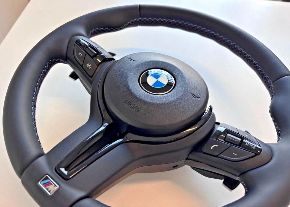 VOLANTE SPORTIVO BMW CON AIRBAG & PADDLE - REPLICA M2 M3 M4 GT - Serie 1/2/3/4/X - Imagen 3 de 4
