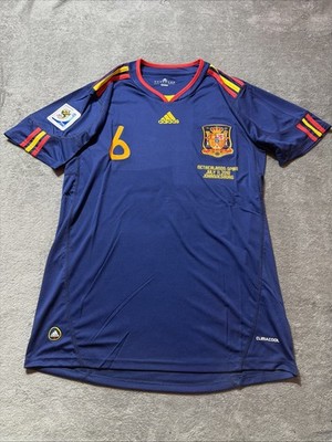 Iconic Iniesta #6 Spain 2010 World Cup Champions Rare Away Soccer