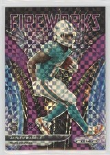 2021 Panini Prizm Fireworks Purple Power Prizm 35/49 Jaylen Waddle #F-5 9su