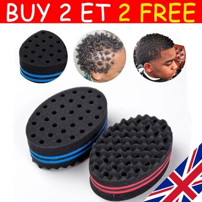 Wave Barber Sponge Hair Brush Afro Curl Twist Dreads Coil Wave Tool Men Women UK