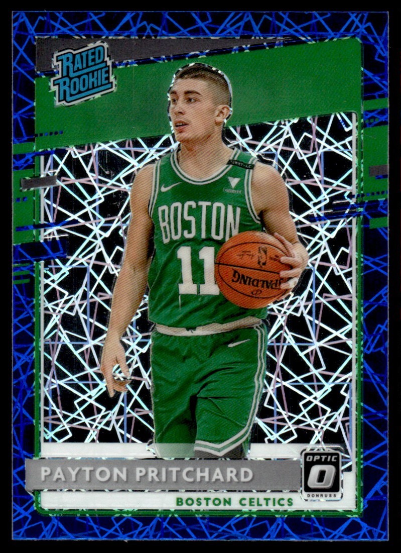 2020-21 Donruss Optic Blue Velocity Payton Pritchard Rookie Boston Celtics #176