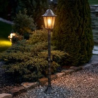 AußEnleuchte Wegeleuchte Gartenleuchte IP44 Bronze Alu-Druckguss E27 H 122 Cm