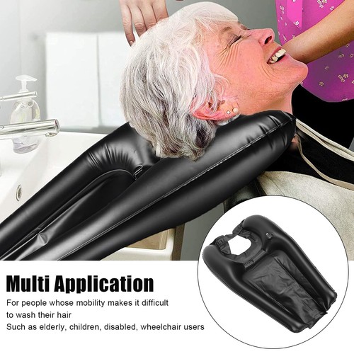 Hair Washing Basin Quick Inflatable Portable Shampoo Bowl For Elderly Disabled - Picture 2 of 22