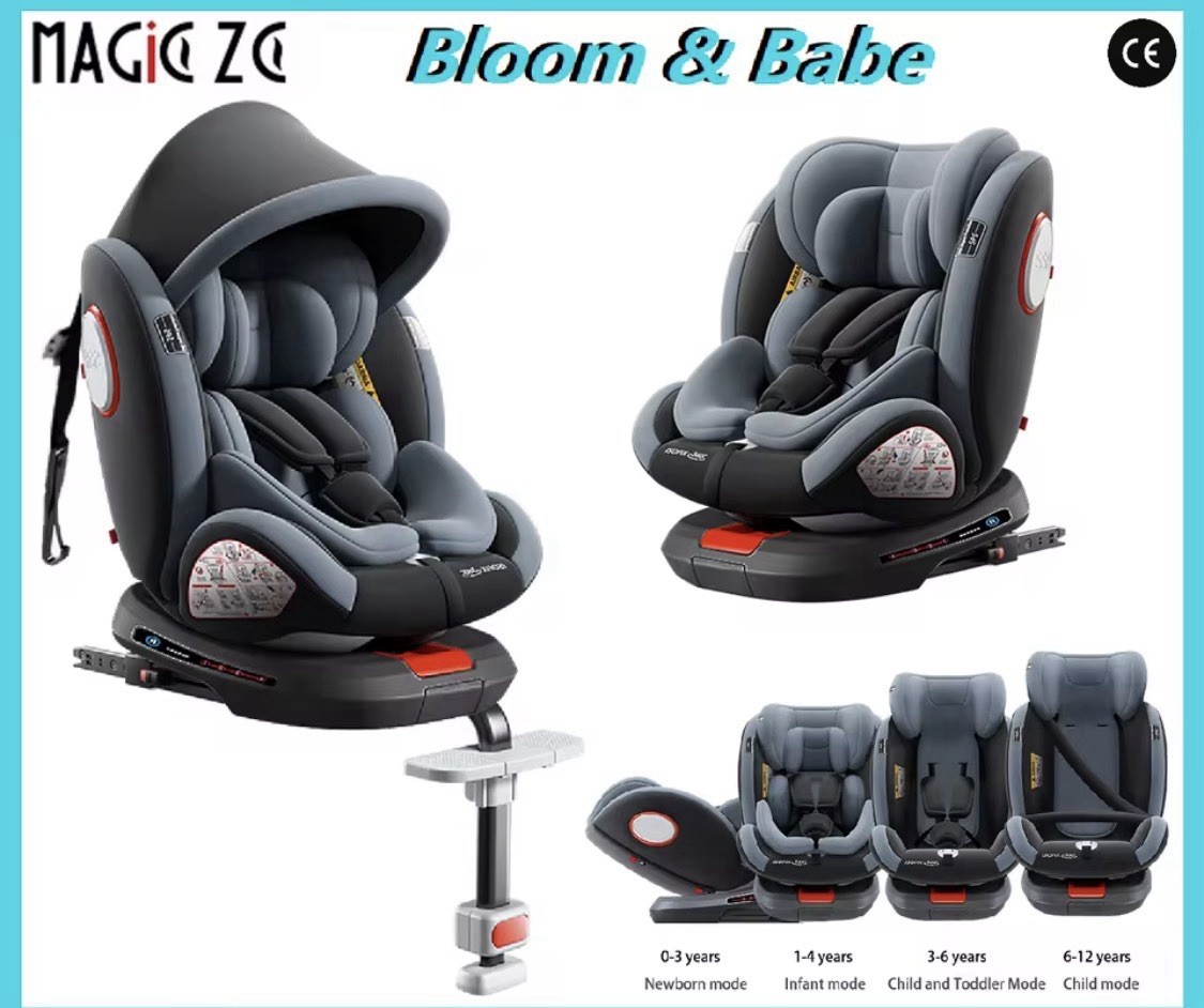 Seggiolino di sicurezza auto bambini ISOFIX ovetto rotante e iclinazione