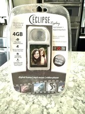 NEW Eclipse Replay SILVER 4GB Mp3 Player Video Digital Picture Keychain Clip