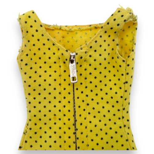 Vtg Barbie Stacey Sun Shiner Yellow Dress Black Polka Dots 1969 Variation VHTF - Picture 3 of 8