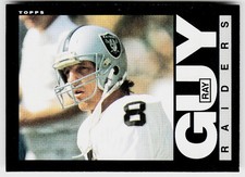 Ray Guy, 1985 Topps, #288, Los Angeles Raiders,