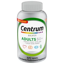 NEW Centrum Silver Adults 50+ Multivitamin/Multimineral Tablets - 325 Count