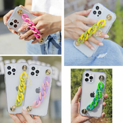 Chain Bear Clear Jelly Hard Case for Samsung Galaxy Note20 Note10 Note9 Note8