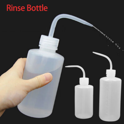 250ml 500ml Curved Mouth Diffuser Soap Wash Squirt Squeeze Bottle Lab Non-Spray