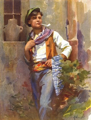MALTA. Das Dorf Beau (Dingli) 1927 altes Vintage Druckbild