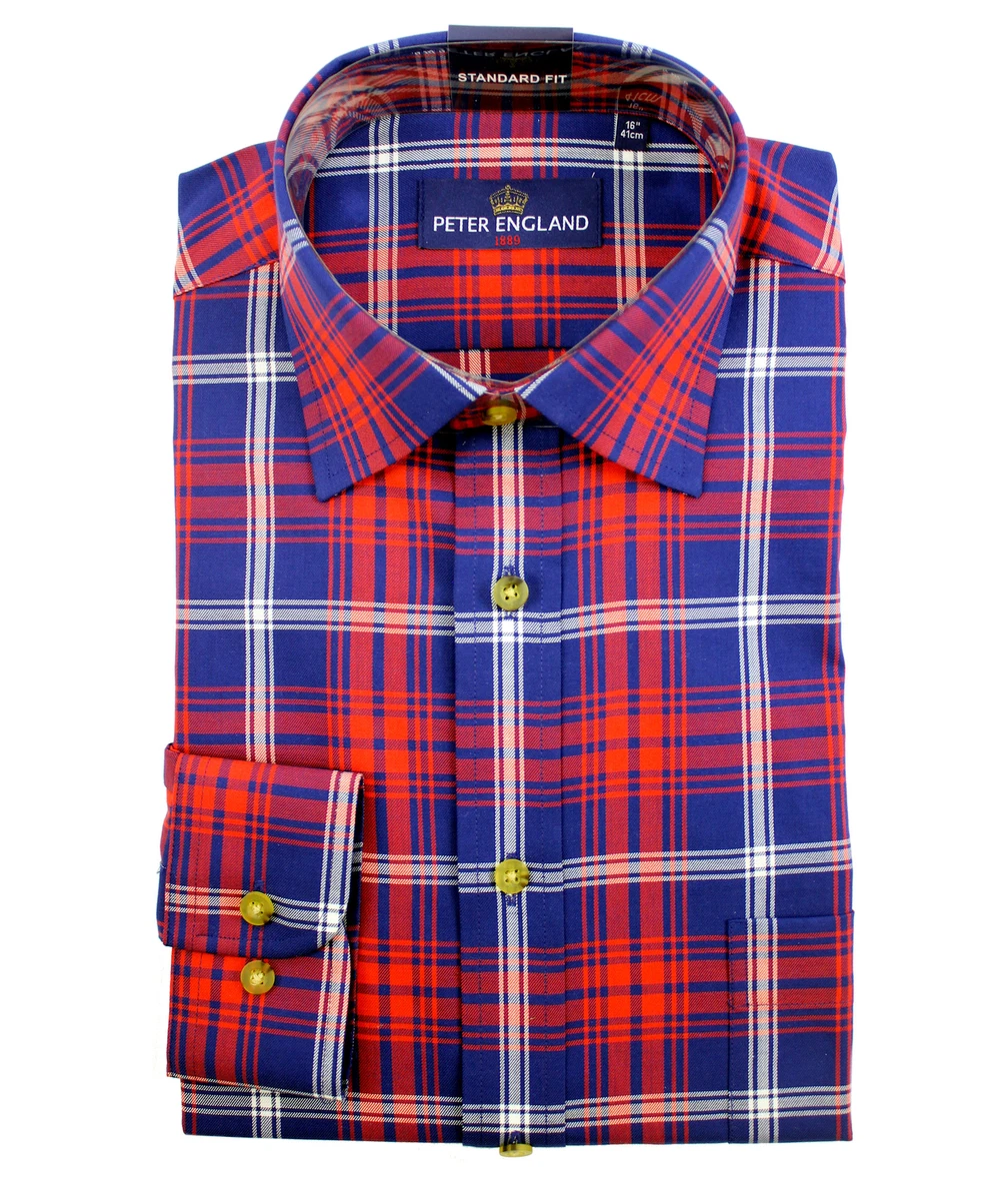 Peter england deals check shirts