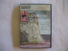 Sewing With Nancy Designer Techniques Using Your Sewing Machine DVD 2006