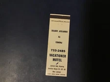 Matchbook Cover  The Vacationer Motel Jackson Hole, Wyoming