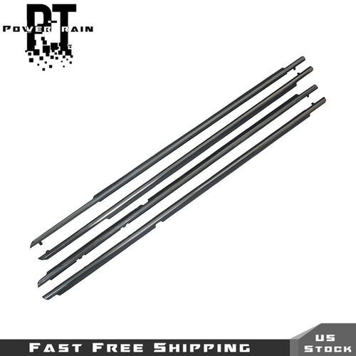 4PCS Window Moulding Trims Weatherstrip Seal Belt For Toyota Camry 2007 08 09-11 - Foto 4 di 15