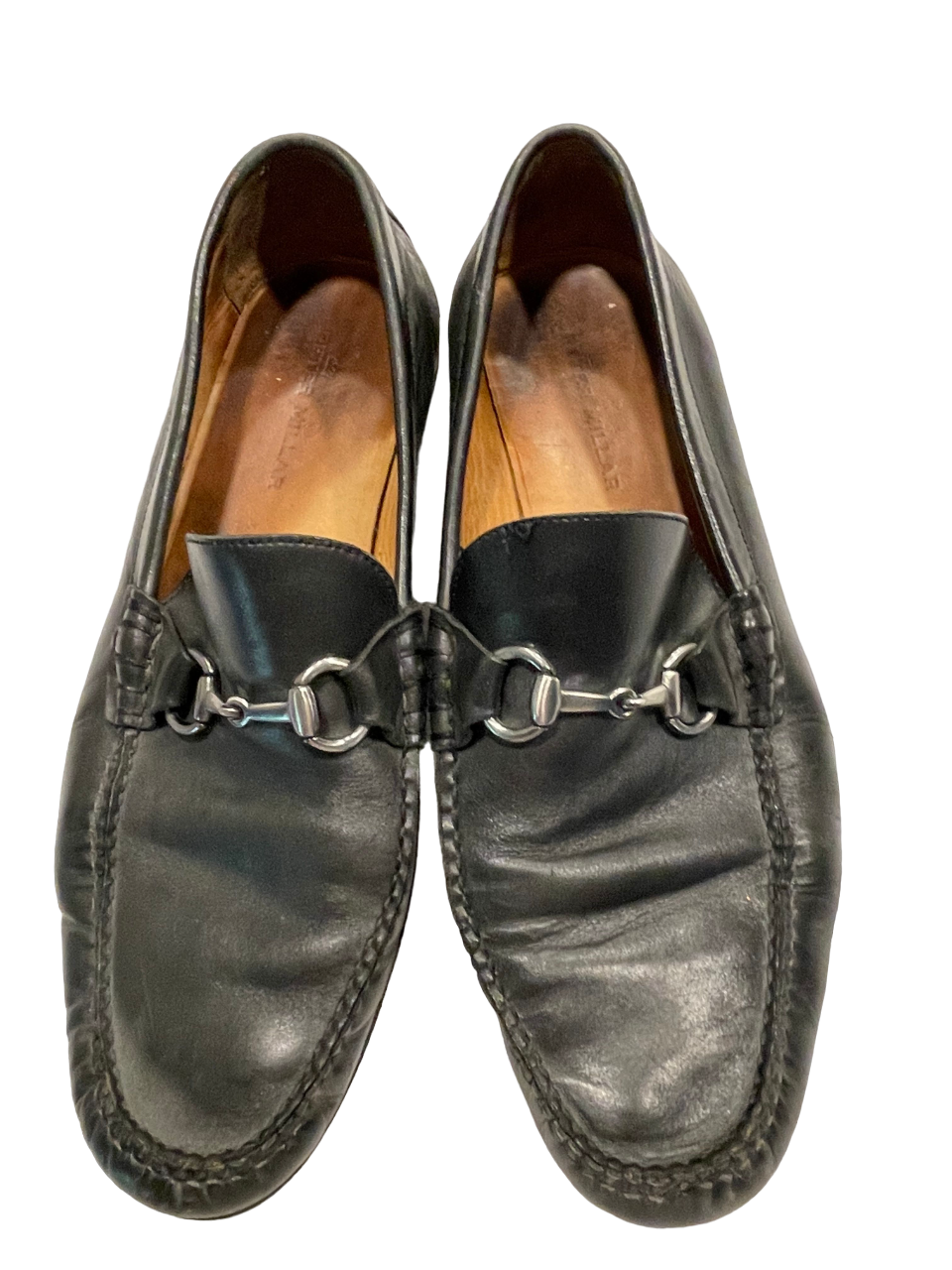 Peter Millar Size 11.5 M Mens Black Driving Loafers Horsebit Moc Toe