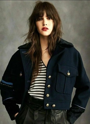 NWT Free People Eisenhower Wool Military Jacket Coat Sz M Cropped Navy OB710410