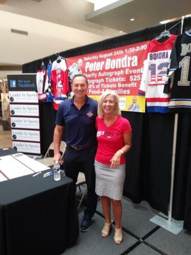 Peter Bondra Autographed Patriotic Jersey Bonzai Inscription Washington Capitals - Picture 4 of 5