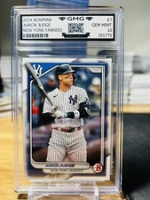 2024 Bowman Aaron Judge GMG Graded 10 Gem Mint 💎 Yankees