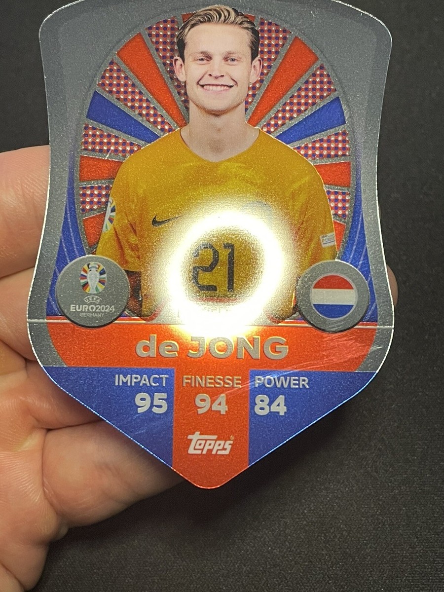 Frenkie de Jong Chrome Shield SC 5 Match Attax Euro 2024