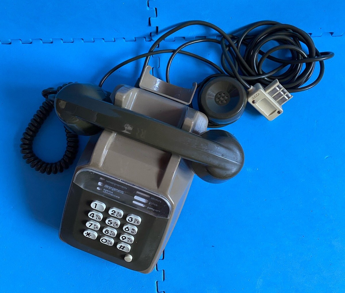 Téléphone Vintage PTT Socotel S63 De 1983 – Beige, Fonctionnel, Charme Rétro Quimper