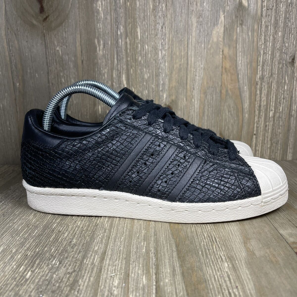 Adidas Originals Superstar 80s BZ0643 Black Snake Leather Adidas Originals Superstar 80s BZ0643 Black Snake Leather